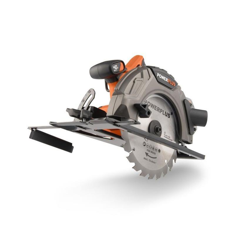 Scie circulaire sans fil 40V Ø185mm - DUAL POWER POWDP25230 - Compacte et performante