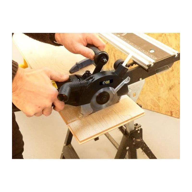 Scie circulaire double lame FARTOOLS SDBL-125 1050W Ø125mm