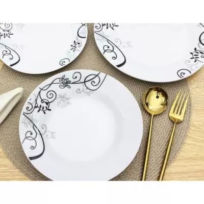 Service de table BAROQUE Noir 18 pièces ailes - Ensemble complet