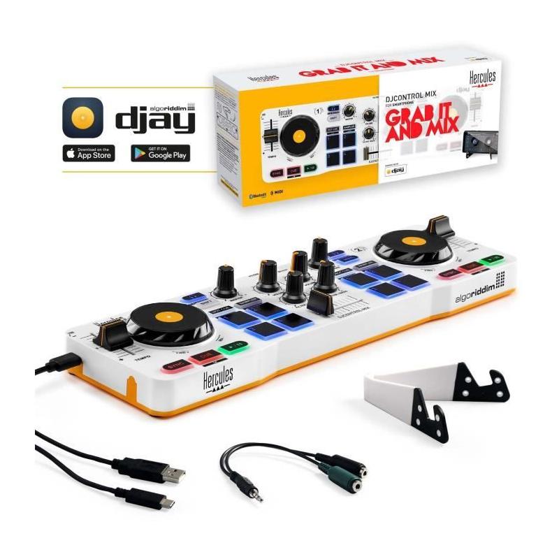 Contrôleur DJ Bluetooth pour Smartphone - App djay - TABLE DE MIXAGE