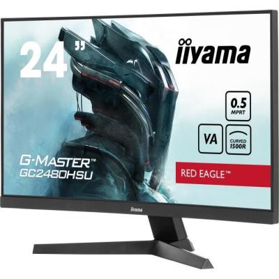 Ecran PC Gaming incurvé IIYAMA G-Master Red Eagle GCB2480HSU-B1 - 24" - FHD - 0,5 ms - 180Hz • ECRAN ORDINATEUR