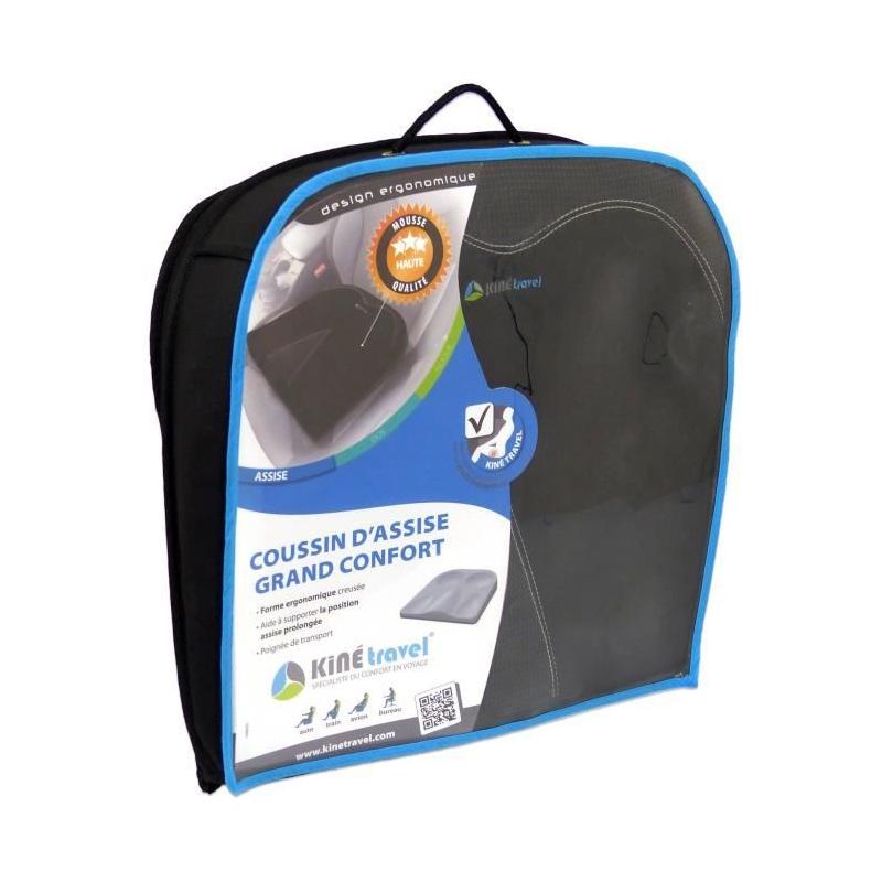 Coussin d'assise confort pour voyager - Dimensions compactes