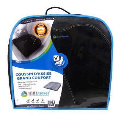 Coussin d'assise confort pour voyager - Dimensions compactes