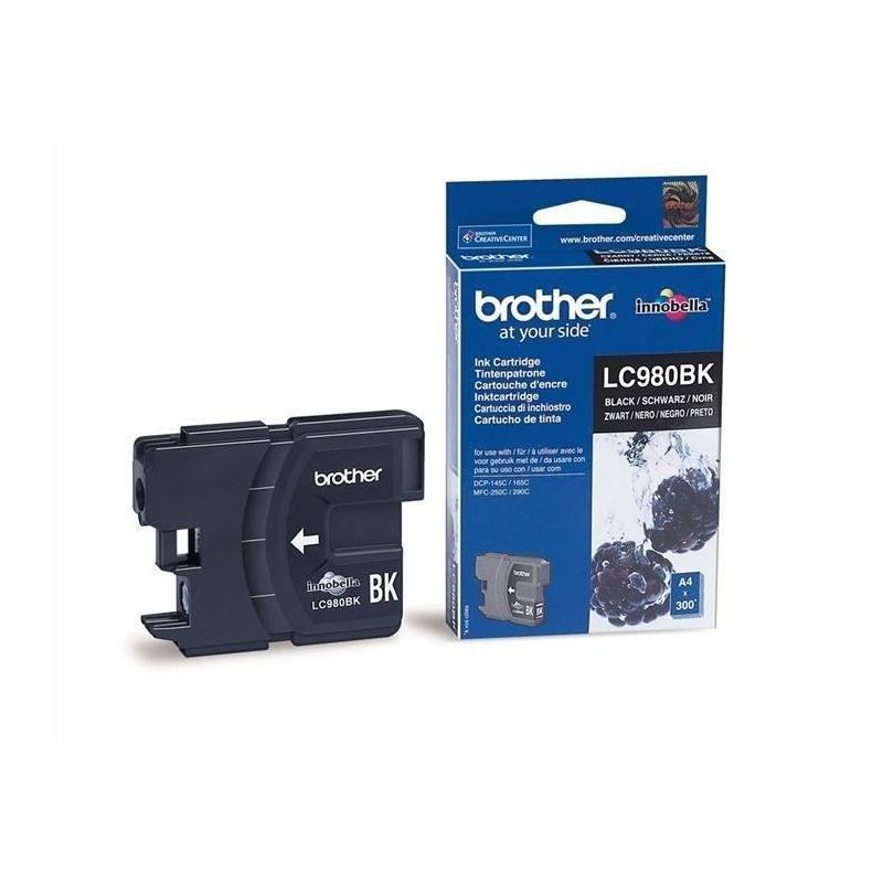 Cartouche d'encre Noir Brother LC980BK - Format Compact