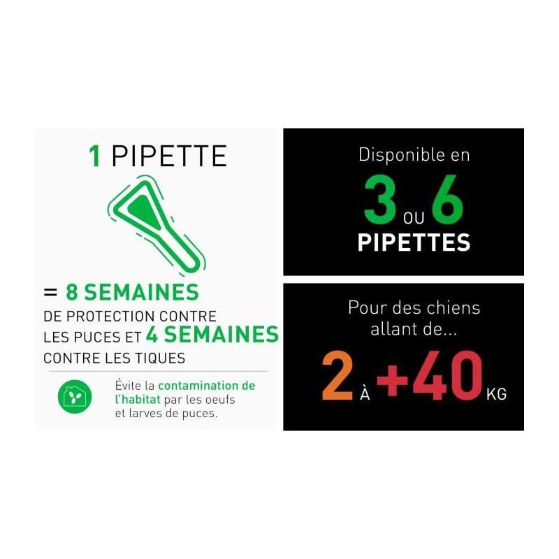 Traitement antiparasitaire efficace pour chien de 10 à 20 kg