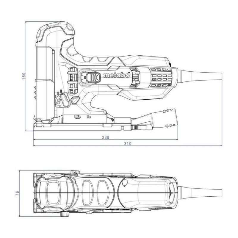 Scie sauteuse METABO STE 100 Quick - 710W - 20 lames - Vert