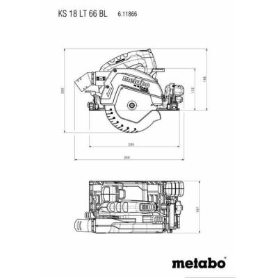Scie circulaire sans fil METABO - KS 18 LTX 66 BL - 18V