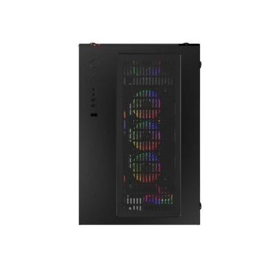 Boîtier PC Gamer ATX Noir RGB Crystal Sea - Dimensions Compactes