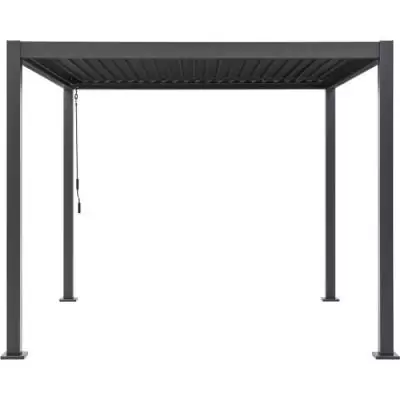 Pergola bioclimatique GAYA - Aluminium/acier - 290x290xH240 cm - Gris Pergola bioclimatique GAYA - Aluminium/acier - 290x290xH240 cm - Gris