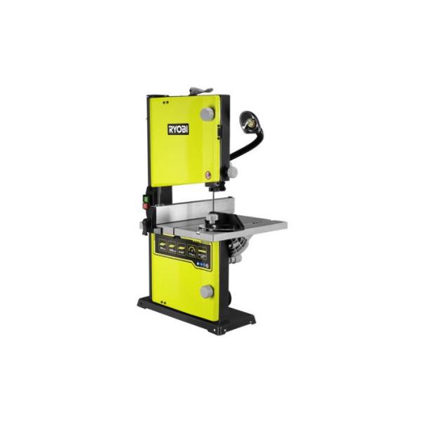 RYOBI - Scie a ruban 250 W - largeur de passe 228 mm - capacité de coupe 228 mm - lampe de travail + lame 1 511 x 6,5 mm - RBS2
