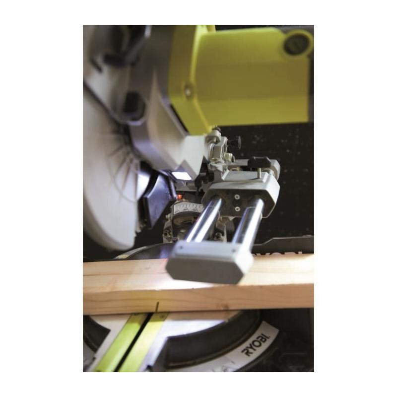 Scie à coupe d'onglets radiale 2000W - lame 254mm - guidage laser et LED