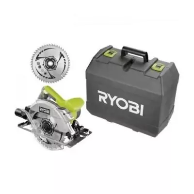 Scie circulaire RYOBI 1 600W laser + coffret - RCS1600
