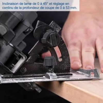 Scie circulaire sans fil 20V - lame 165mm - SCHEPPACH IXES