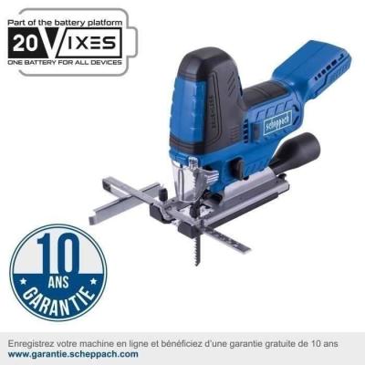 Scie sauteuse sans fil SCHEPPACH 20V IXES - compacte et polyvalente