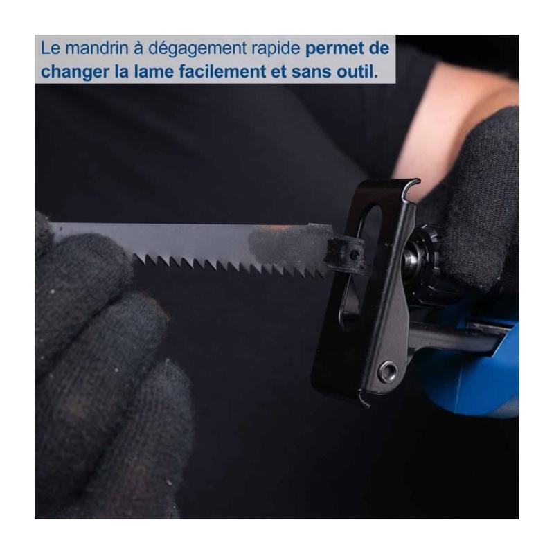 Scie sabre sans fil SCHEPPACH 20V IXES - puissante et polyvalente
