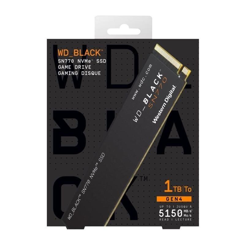 Disque SSD Interne WD_BLACK SN770 NVMe 1 To - M.2 2280