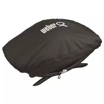 Protection optimale pour votre barbecue Weber Q2000 avec la housse noire - Dimensions compactes: 22x11x7 cm