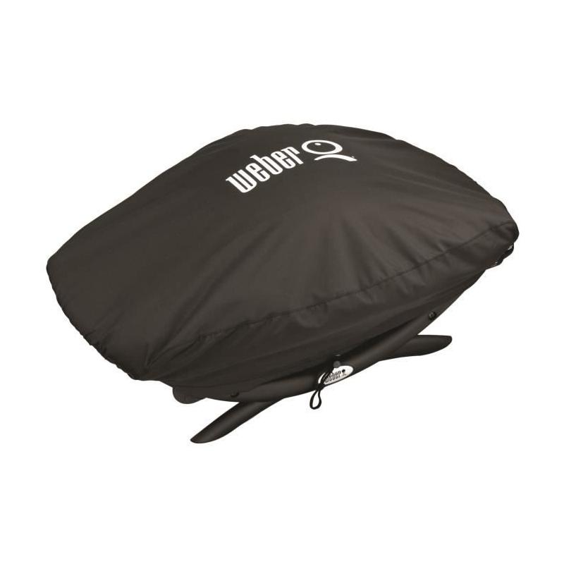 Protection optimale pour votre barbecue Weber Q2000 avec la housse noire - Dimensions compactes: 22x11x7 cm