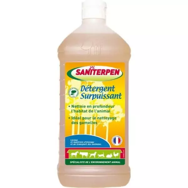 SANITERPEN - Détergent Surpuissant 1L - Nettoie en profondeur. Formule concentrée - Pin des landes