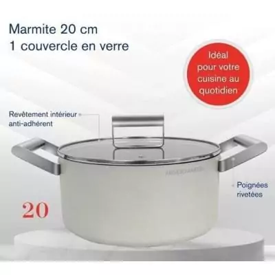 Marmite ARTHUR MARTIN - Aluminium Forgé 20 cm - Induction + four
