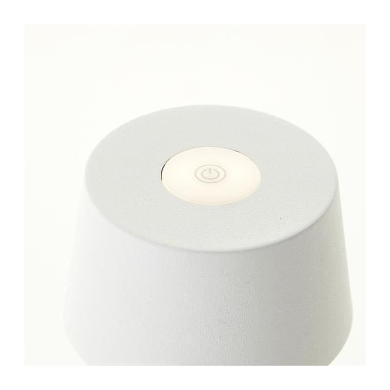 Lampe de jardin JONA LED 2W brillante en métal blanc - IP44