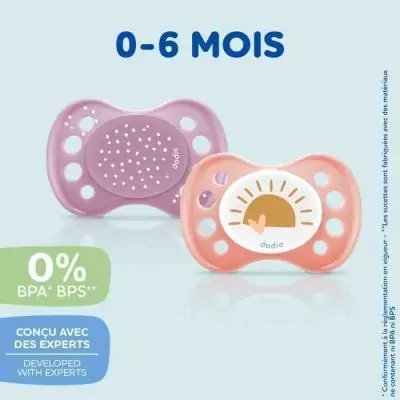Lot de 3 sucettes anatomiques jour et nuit 0-6 mois - Idéal pour bébé!