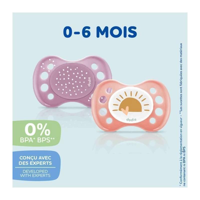 Lot de 3 sucettes anatomiques jour et nuit 0-6 mois - Idéal pour bébé!