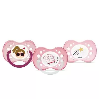 Lot de 3 sucettes anatomiques jour et nuit +18 mois - Pratique et confortable
