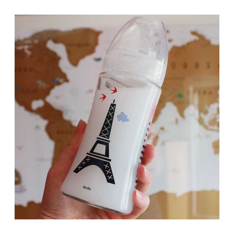 Biberon en verre anti-coliques Dodie Paris 270ml