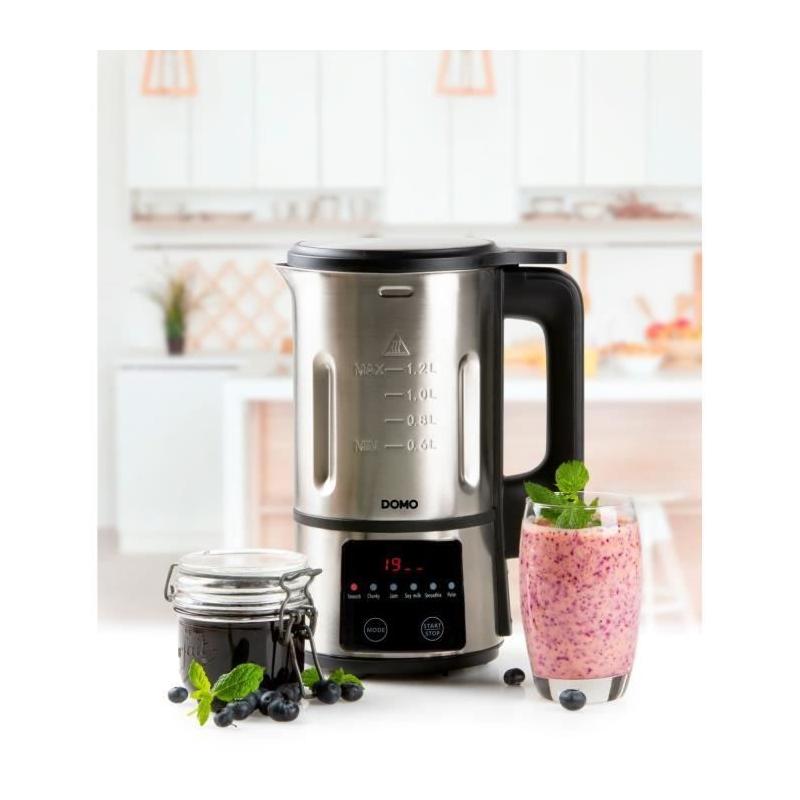 Blender chauffant DOMO 1,2L Inox - 6 programmes