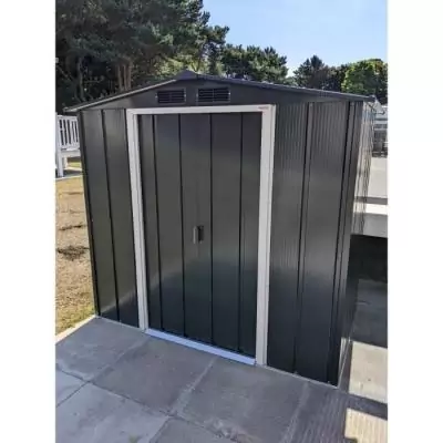 Abri de jardin métal Duramax - 2,47 m² - Anthracite