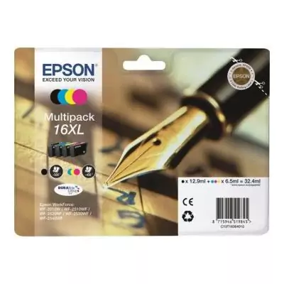 Pack de cartouches EPSON Multipack 16 XL - Stylo plume - Couleurs vives