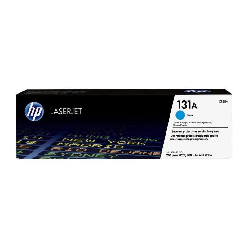 Toner HP Authentique Cyan 131A CF211A - Pour LaserJet Pro M251/M276