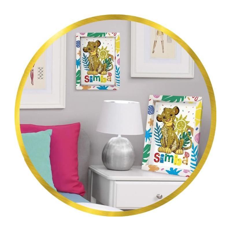 Jeu de création avec paillettes Simba Le Roi Lion - À partir de 7 ans