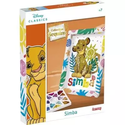 Jeu de création avec paillettes Simba Le Roi Lion - À partir de 7 ans