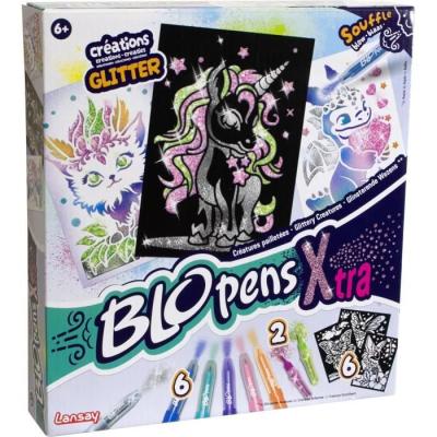 Blopens LANSAY: Créatures pailletées avec 6 pochoirs