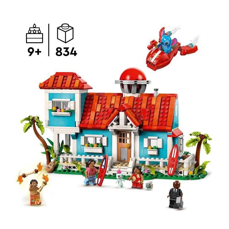 LEGO | Disney La Maison sur la Plage de Lilo et Stitch 43268 : Jeu de Construction Fun