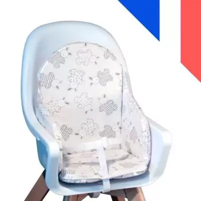 Coussin Chaise Haute Bébé Looping | Imperméable, Sangles, Made in France