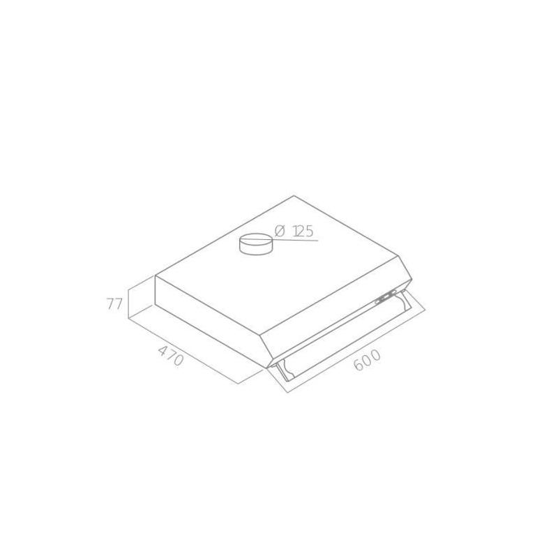 Hotte casquette OCEANIC OCEAHC205S - Design Compact