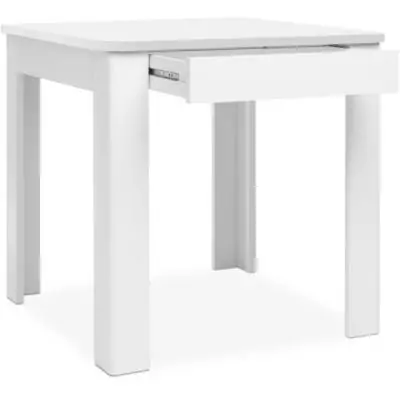 Table OSLO - Rectangulaire Blanc - 4 personnes - 80 x 77 x 80 cm