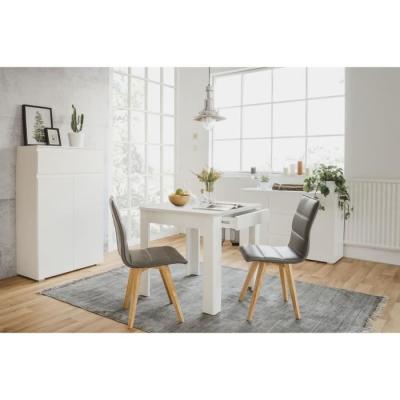 Table OSLO - Rectangulaire Blanc - 4 personnes - 80 x 77 x 80 cm