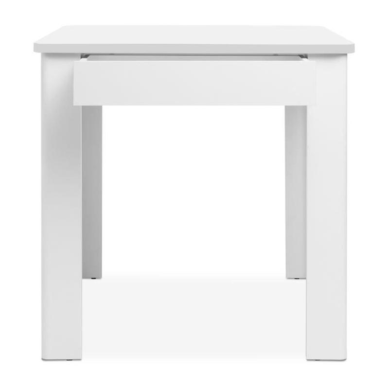 Table OSLO - Rectangulaire Blanc - 4 personnes - 80 x 77 x 80 cm