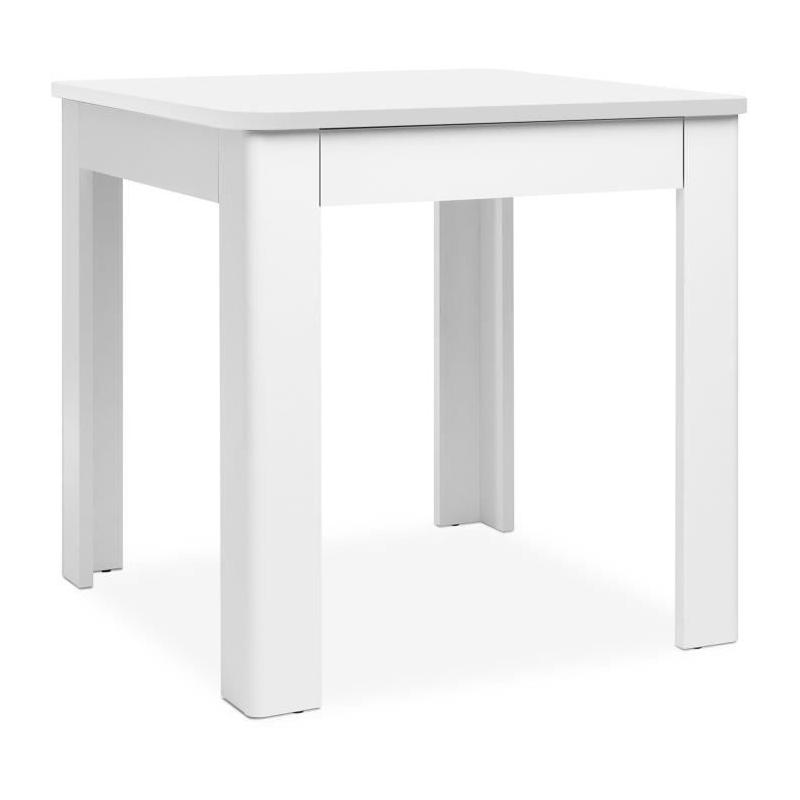 Table OSLO - Rectangulaire Blanc - 4 personnes - 80 x 77 x 80 cm