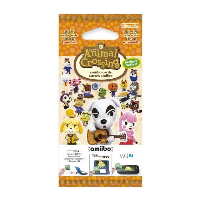 Cartes Amiibo Animal Crossing Série 2 • Pack de 3 cartes