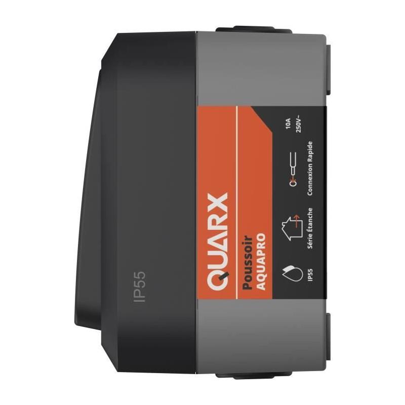 Prise étanche Poussoir QUARX Aqua Pro Extérieur - 250V, 10A, IP55