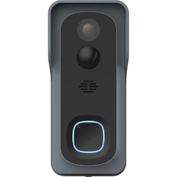 Kit Sonnette connectée + carillon - LINK2HOME - Wi-Fi, audio bidirectionnel, carillon sans fil