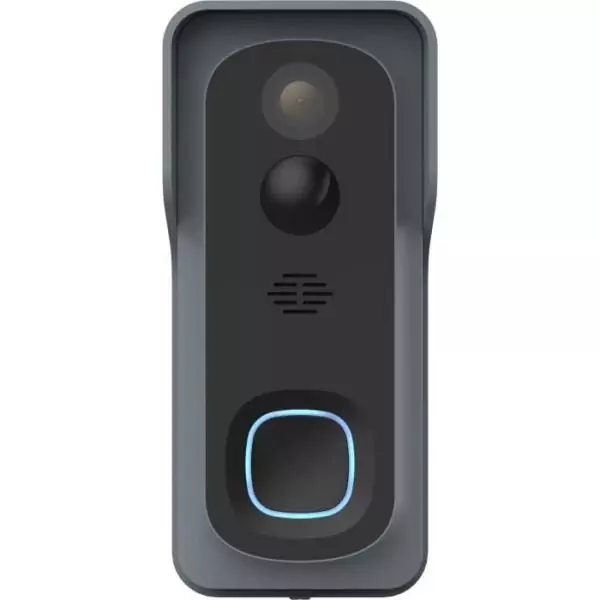 Kit Sonnette connectée + carillon - LINK2HOME - Wi-Fi, audio bidirectionnel, carillon sans fil