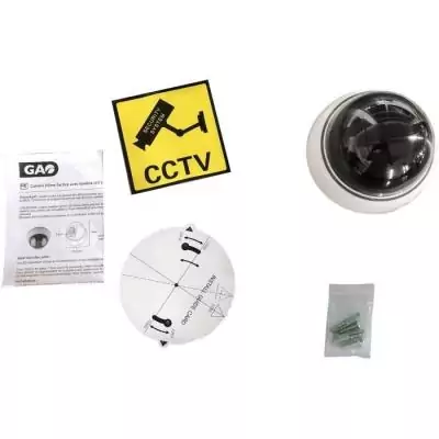 Caméra factice LINK2HOME - Installation facile, LED rouge clignotante