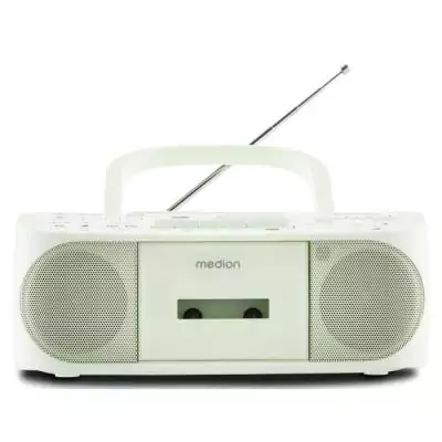 Radio CD K7 - MEDION - FM - 2x3W RMS - Vert