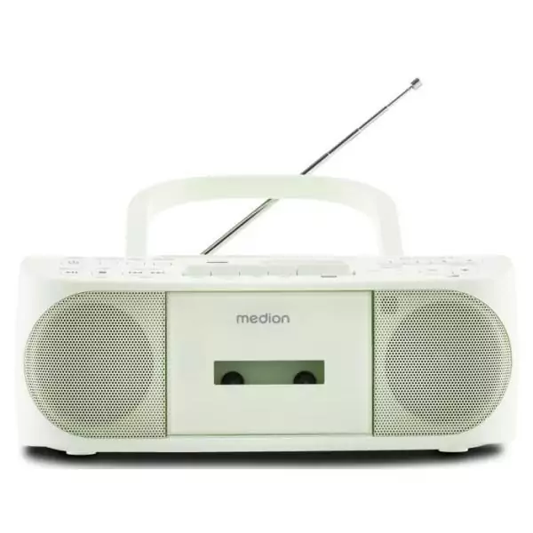Radio CD K7 - MEDION - FM - 2x3W RMS - Vert
